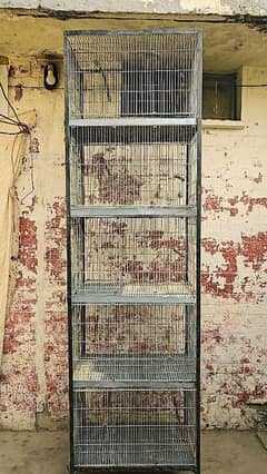 Galvanize 5 portions 10 no wire folding cage for sale size 2.5*1.5*1.5