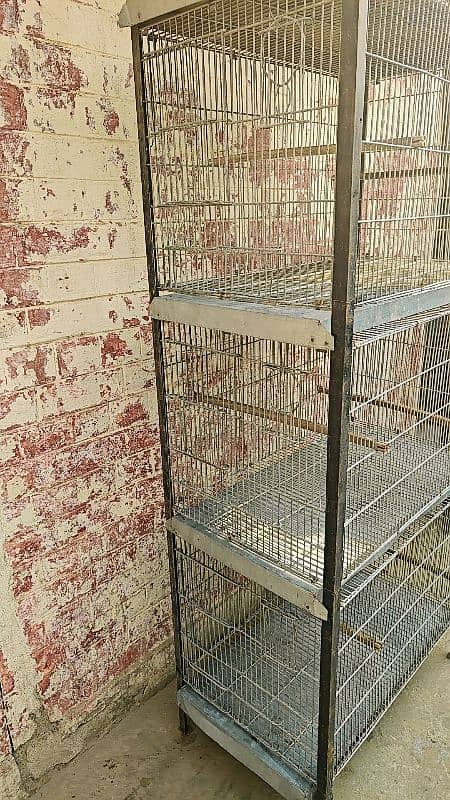 Galvanize 5 portions 10 no wire folding cage for sale size 2.5*1.5*1.5 1