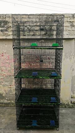 Master 4 portions folding cage for sale size 2.5*2*1.5 each portion