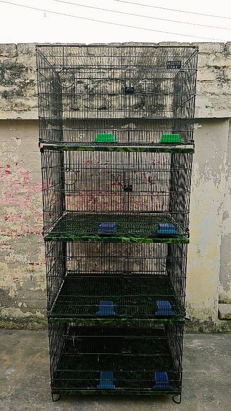 Master 4 portions folding cage for sale size 2.5*2*1.5 each portion 0