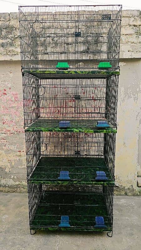 Master 4 portions folding cage for sale size 2.5*2*1.5 each portion 1