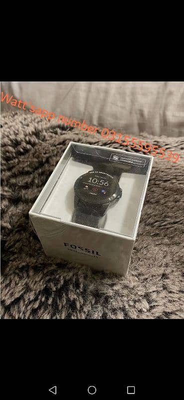 Fossil gen 5e 44mm Black Silicone smartwatch. 0