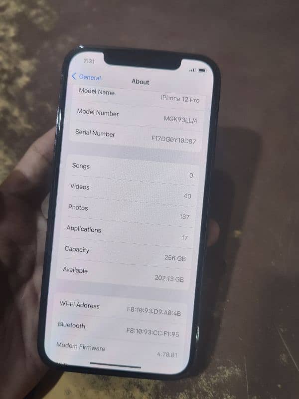 Iphone 12 Pro 256Gb non pta  10/10 read add first plz 2