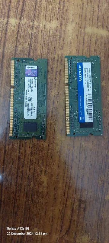 Kingston and sata 2gb ram 2