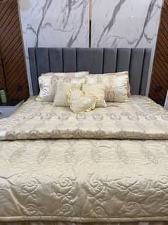 FANCY BRIDAL BED SHEET COMFORTER SET