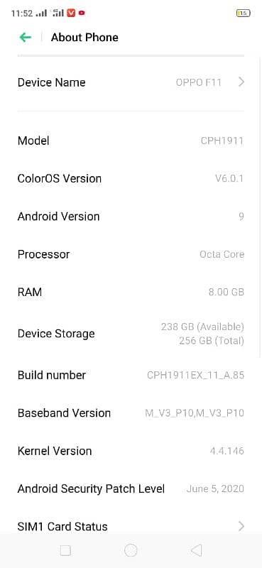 OPPO F11 8/ 256 5