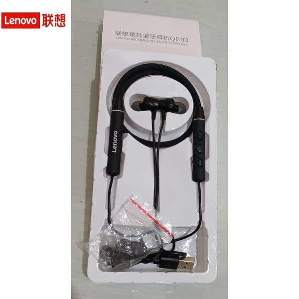 Lenovo QE03 Model Neckband  100% Orignal 4