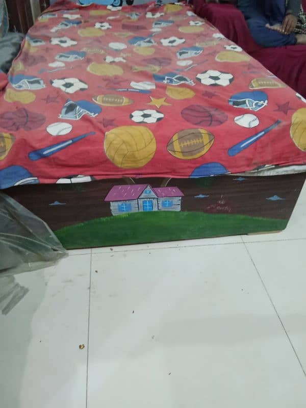 single bed with mattress 2