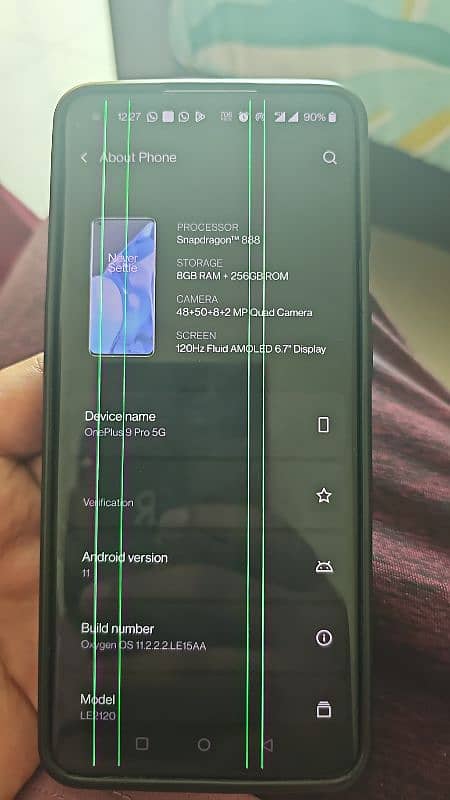 OnePlus 9 Pro 8gb 256GB with original warp charger 2