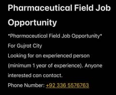 Pharmaceutical Field Job Opportunity