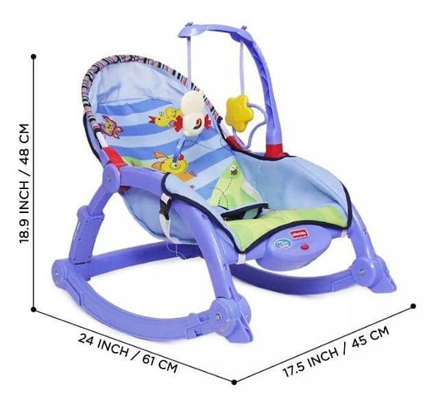 3in 1 portable infant bouncer seat 2