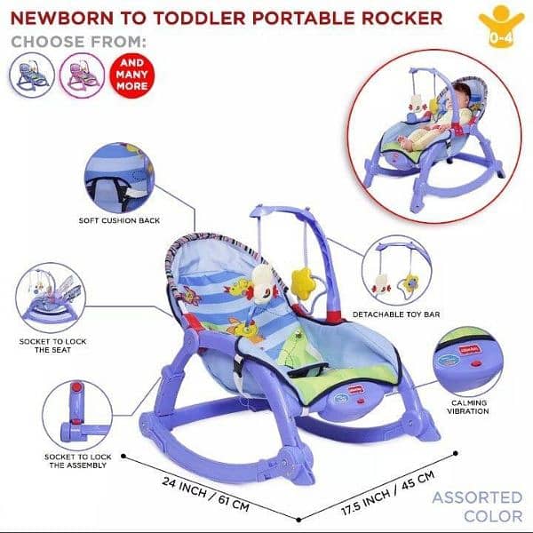 3in 1 portable infant bouncer seat 8