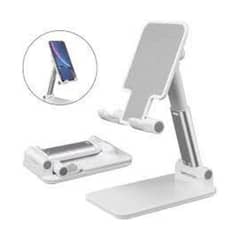 Folding desktop phone stand