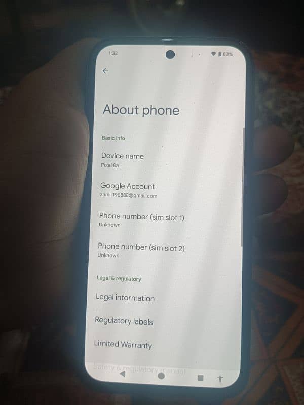 Google pixel 8a non active full sim time 8gb 128gb with original cable 2