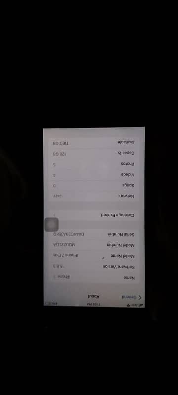 iPhone 7 plus 10by8 pta approved  128GB 0