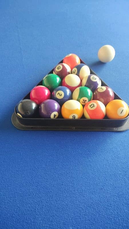 Selling home-used Pool Table with Cues. 3