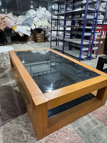 imported Center table with double tempered glass 0