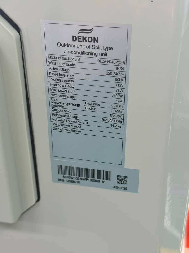 Dekon 4-way Cassette unit with T3 compressor Heat & Cool DC Inveter 4