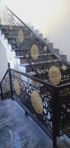 SS railing, glass railing, wood railing, and steel railing