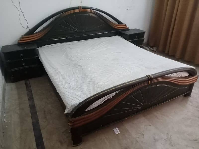 bed set. dressing table. two seater sofa. glass top table 5