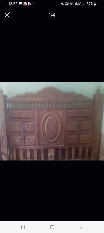 only double bed shesham wood  solta wood. 0