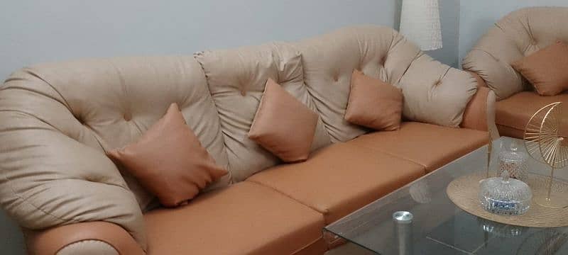 9 seater sofa set for sell along with center table 4