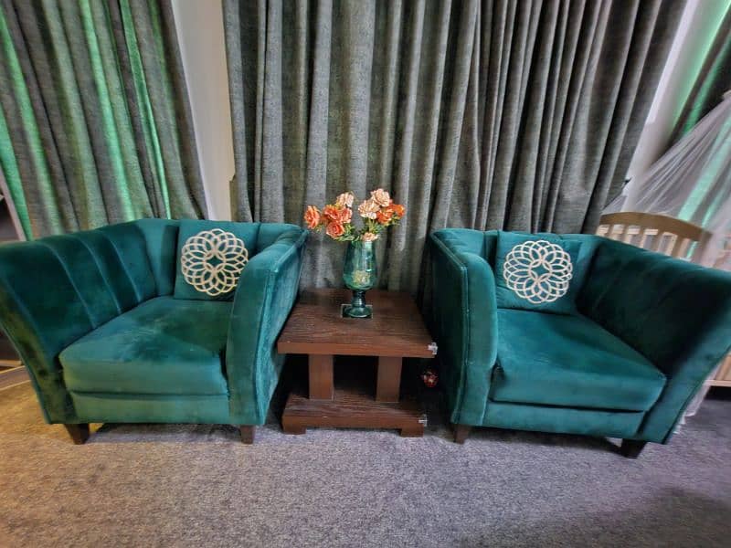 sofa chairs and coffee table 1