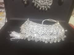 silver bridel jewellery set