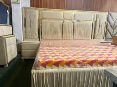 bed set / wooden bed set / luxury bed set /side tables / bed room set