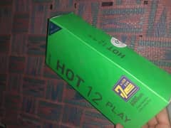 Infinix hot 12 play 4/64 condition all ok blue color pta approved