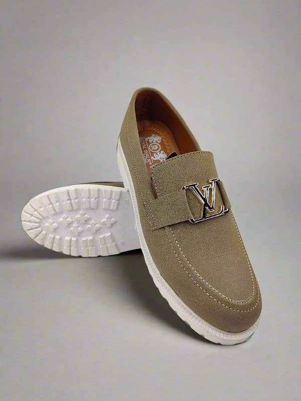 men's formal beige leather loafers stylish comfort for every occasion 1