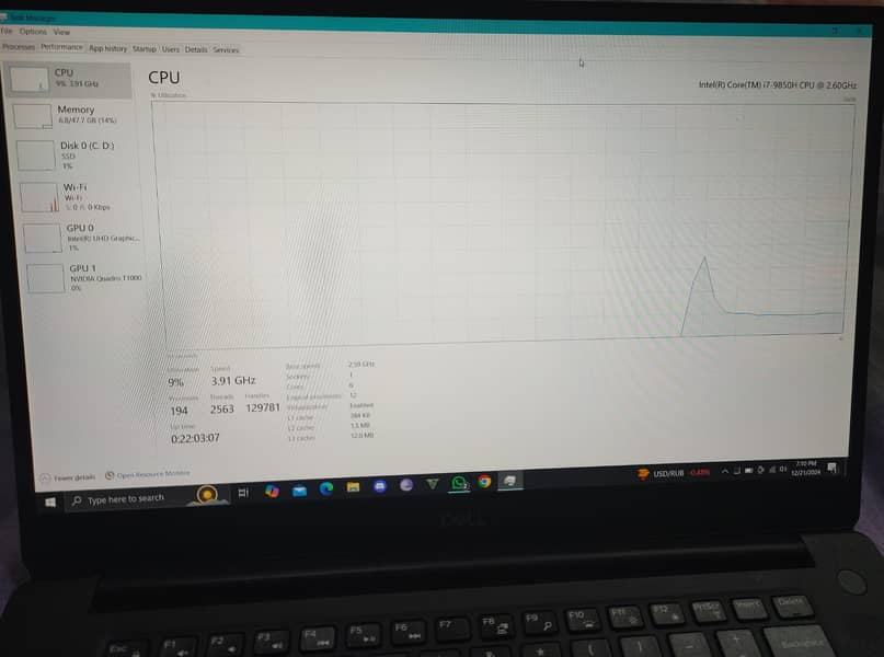 Dell Precision 5540, 48GB RAM, 1TB NVME, 4GB Dedicated Card 7