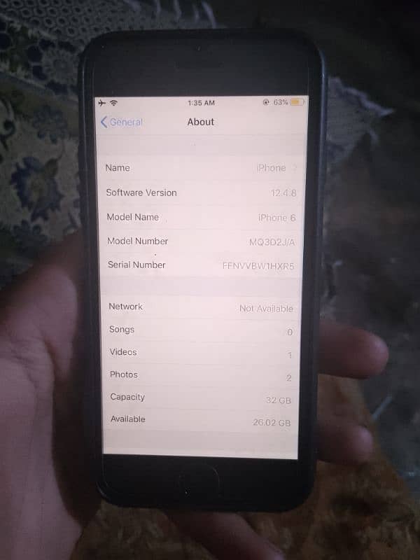 iphone 6 32gb 2 month sim jv 8