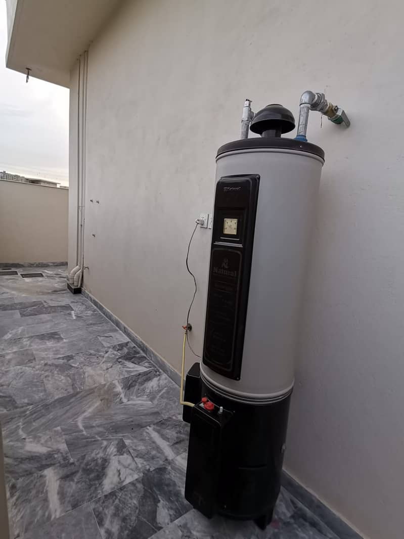 35 gallons NATURAL water geyser operating on electricity and gas both 7