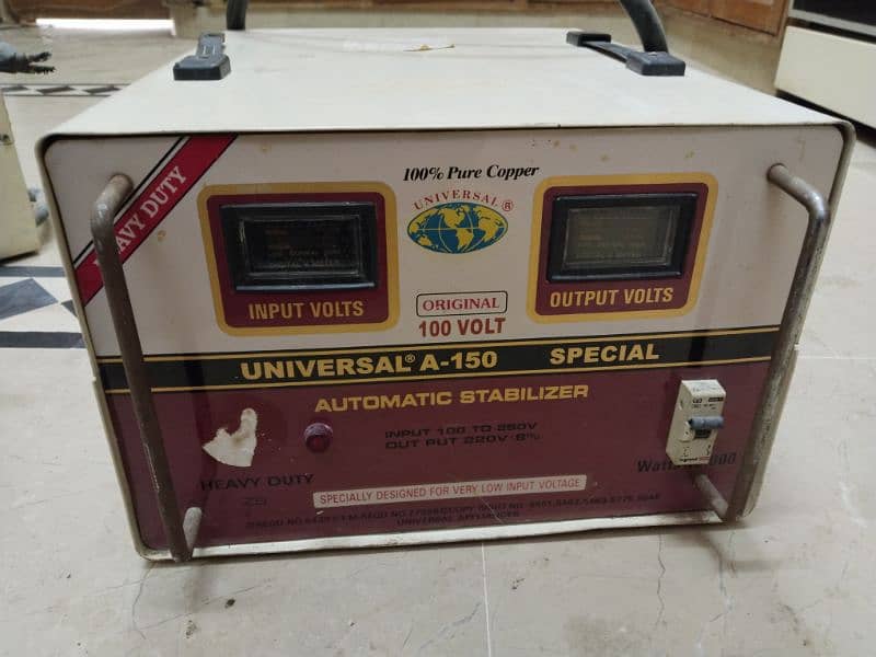 universal A-150 Heavy Duty Stabilizer 15000 watts 0