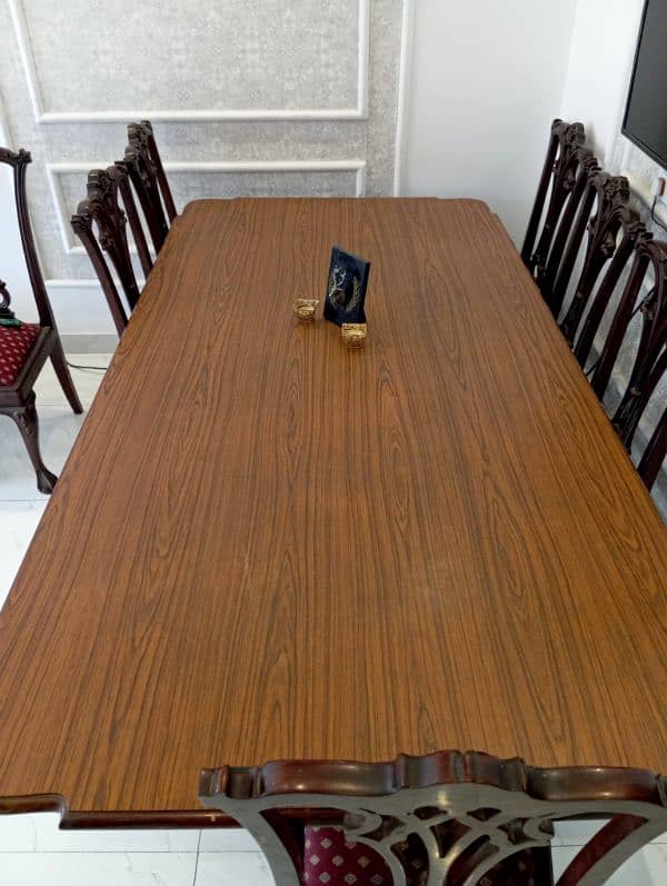 8 seater wooden dining table 4