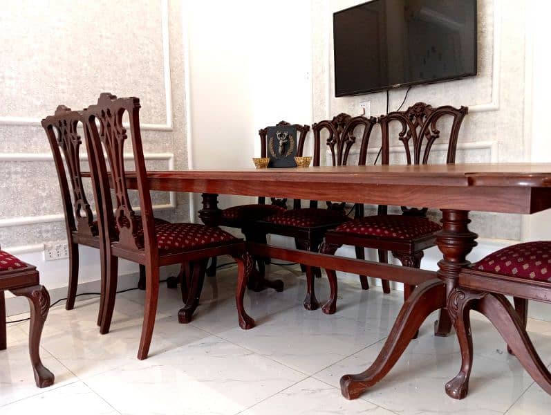 8 seater wooden dining table 5