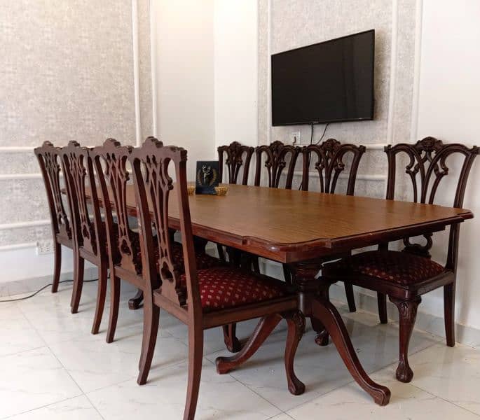 8 seater wooden dining table 6