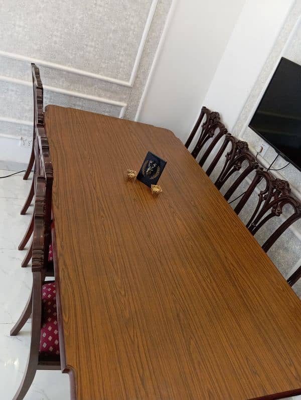 8 seater wooden dining table 7