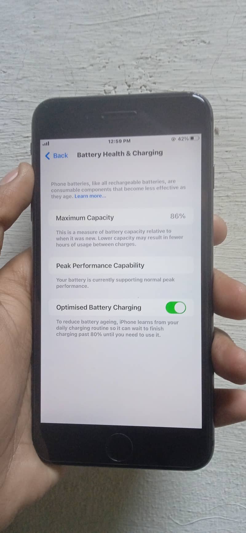 iphone 8plus all ok pta approved 86% battery health 03291213111 whtsp 4