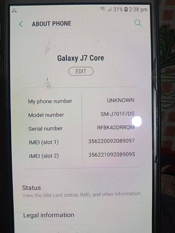 Samsung galaxy j7 core 2