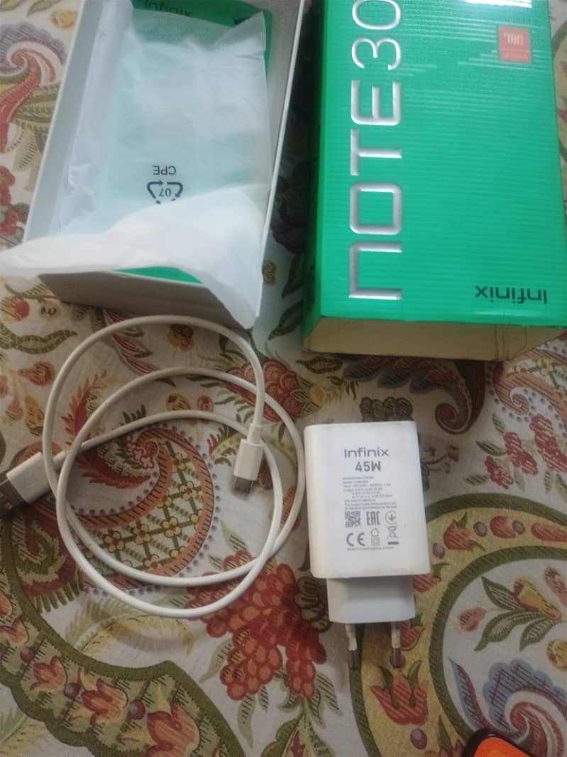 Infinix note30 full box just back change . . . 4