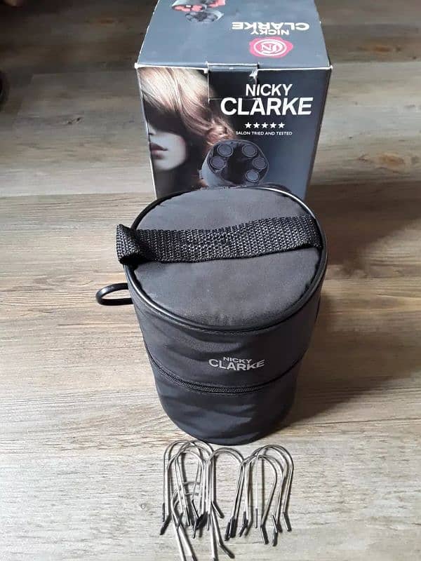 NICKY CLARKE compact heated Hair 12 Rollers Curlers 4