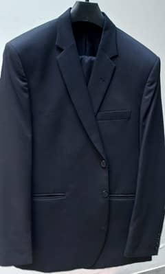 2 piece Formal Coat Pent Suit Jet Black