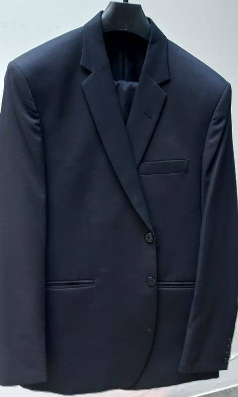 2 piece Formal Coat Pent Suit Jet Black 0