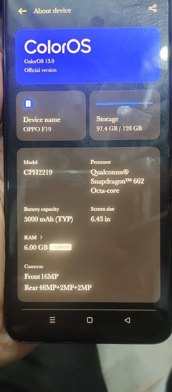 Oppo F19 Urgent Sale 32000 10/9 Condition 2