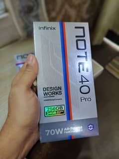 Infinix note 40 pro 12/256 Box Pack 1 Year worantyy contct 03452502539