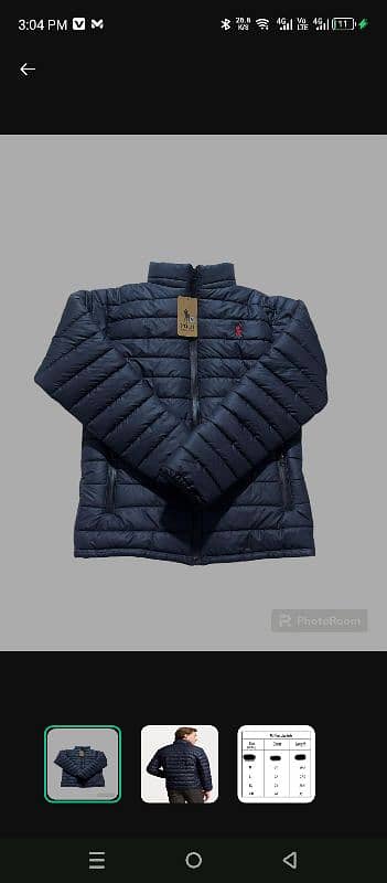 Men's embroidered Blue puffer jacket - 1 pc for ultimate warmth 0