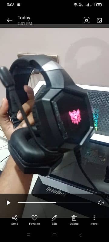 Gaming headphones Black new 9