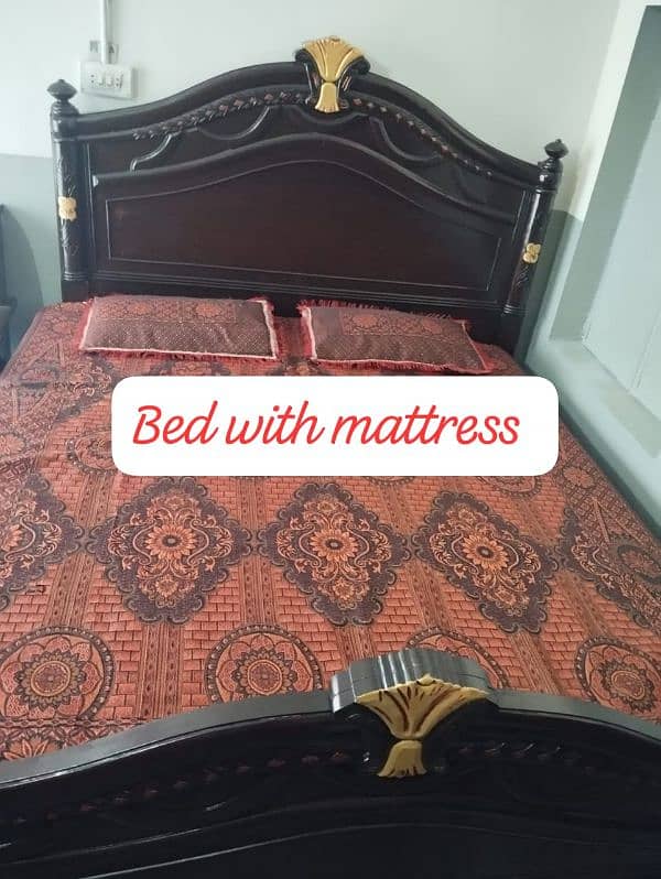 bed with mattress 0